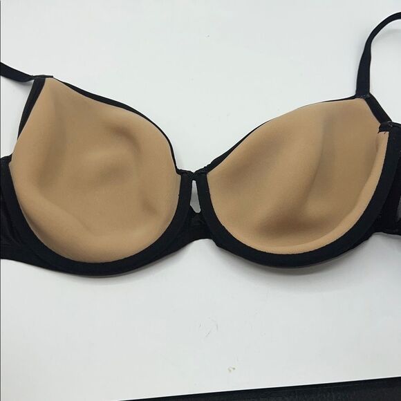 SOMA Lightest Lift Perfect Coverage Bra Underwire Black Lace and Satin Trim-36DD - Picture 5 of 6